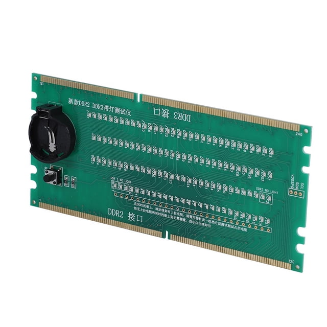 Tarjeta de prueba de placa base de escritorio dos en uno DDR2 / DDR3 con comprobador de luz
