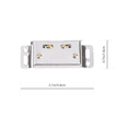 thumbnail image 2 of 10 Pcs Boucles à Double Rouleau pour Porte Accessoires de Meubles Attaches de Rouleau pour Porte d'Armoire, 2 of 7