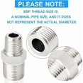 thumbnail image 4 of Stainless Steel Pipe Fitting, 1/2" X 1/8" Reducing Hex Nipple, Male BSP Threaded, High Quality Stainless Steel Corrosion Resistance, Quick Connection By Direct Screwing, 4 of 5