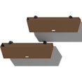 thumbnail image 1 of Brooklyn Rectangular Window Box Wall/Railing Planter, 9-Inch Height by 10-Inch Width by 36-Inch Length, Espresso (WBRLV36E), 1 of 8