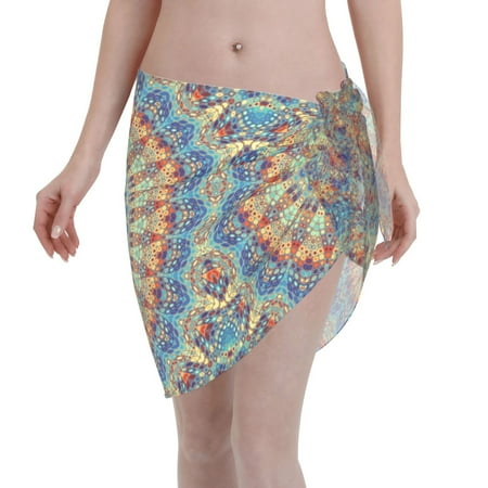 Ocsxa Round Mandala Print Sarong Coverups For Women Bathing Suit Wrap Swimsuit Skirt Beach Bikini Cover Up Swimwear