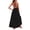 ☪189-Black, variant on Women's Solid Sleeveless Summer Backless Multi-Way Multi-String Cross Tie Backless Dress - Versatile Strap V-Neck Midi Dress for Beach, Pants for Women