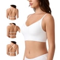 thumbnail image 3 of Exerin Women's Seamless Bras Wirefree Low Back Backless Comfort Multiway Convertible Bra(White,M), 3 of 5