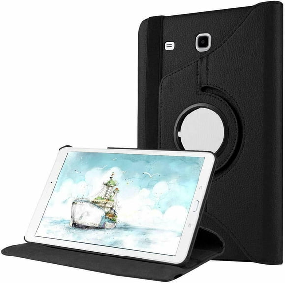 [PST] Samsung Tab E 9.6" T560 T561 T565 Tablet Case, 360 Degree Rotating PU Leather Stand Smart Case Cover