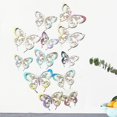 thumbnail image 3 of 12pcs Paper Butterfly Wall Stickers Decorations, 3D Hollow Three-dimensional Simulation Decoration For Living Room, 3 of 4