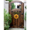 thumbnail image 4 of Vintage Metal Hanging Sunflower Welcome Sign Door Wreath Rustic Sunflower Welcome Wall Sign Sunflower Indoor Outdoor Decoration 30" H, 4 of 4