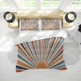 thumbnail image 4 of Juego de Funda Nórdica Amanecer Queen Size Boho Abstracto Mid Century Orange Comforter, 4 of 7