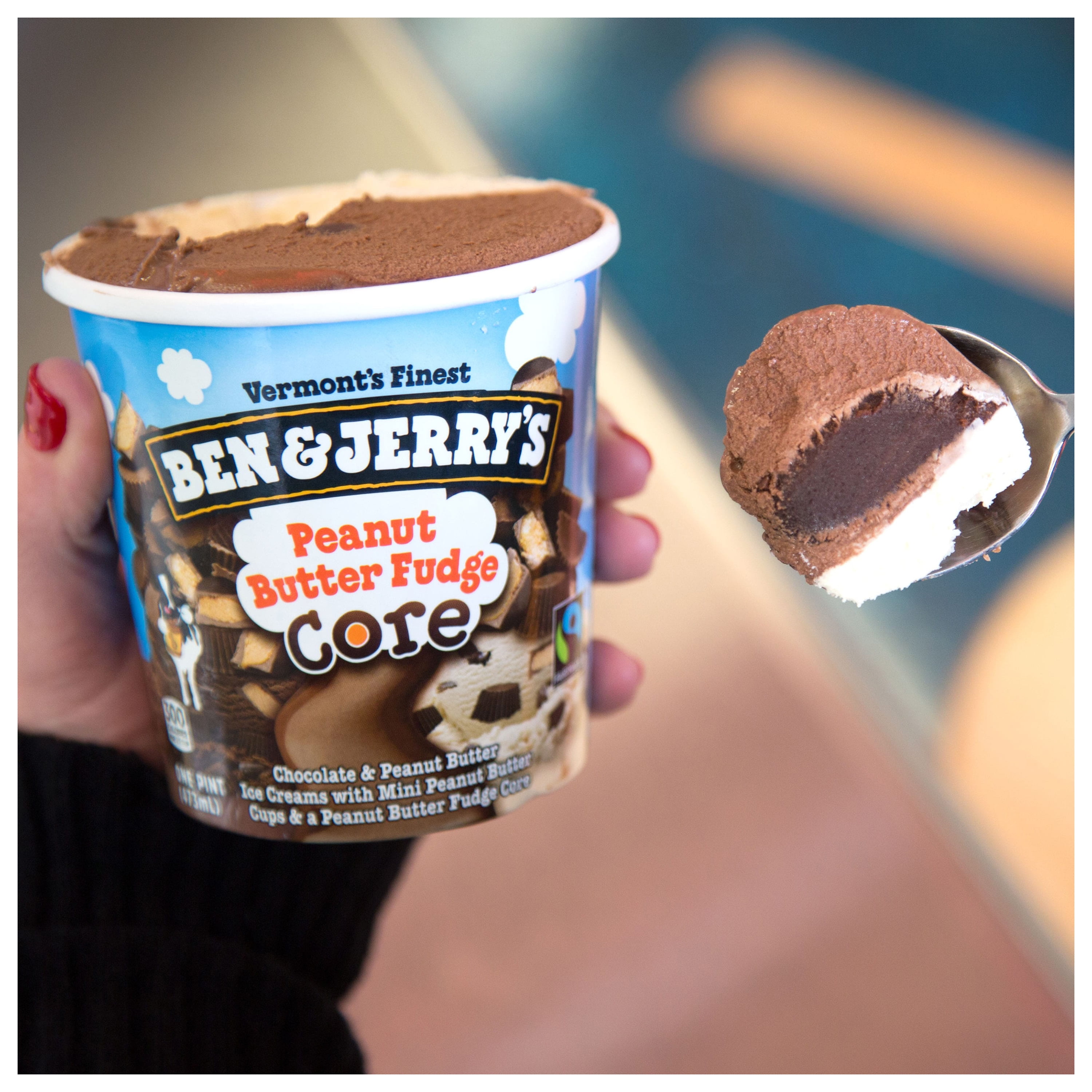 Ben Jerry S Peanut Er Fudge Core Ice Cream 16 Oz