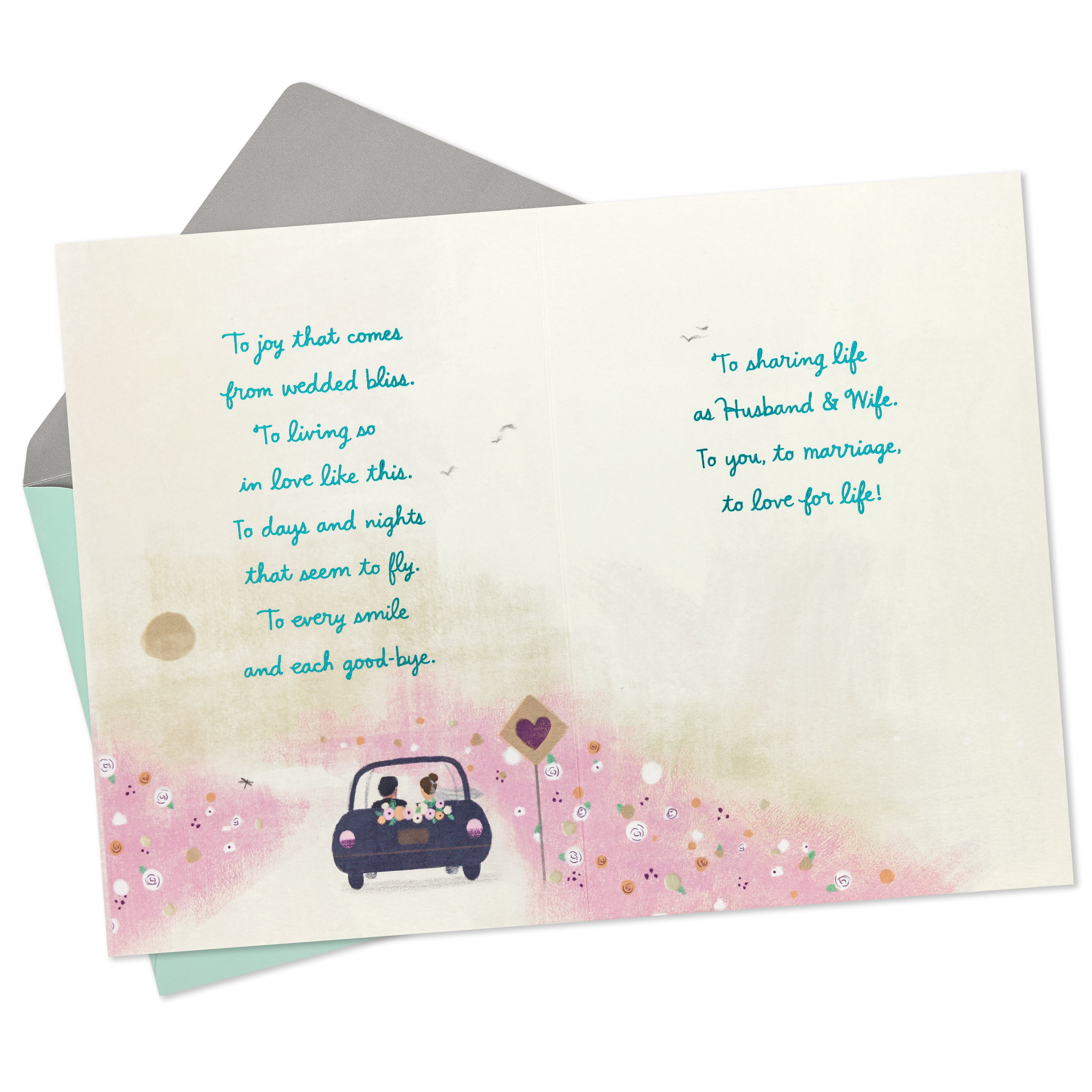 Hallmark Wedding Card (To You, To Marriage, To Love for Life)