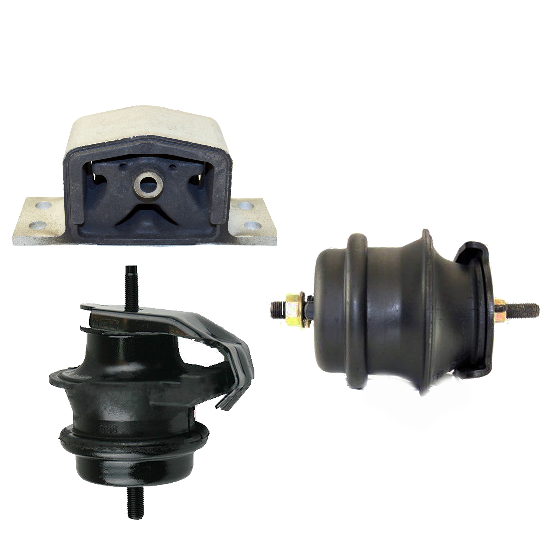 For 0308 Infiniti FX35 3.5L AWD 4332 7360 7375 Set 3PCS Engine Motor