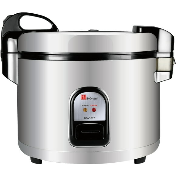 ByOrient Commercial Deluxe Rice Cooker & Warmer, 6.3L (35 cups uncooked/70 cups cooked rice)