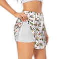 thumbnail image 2 of Bixox Women's Excavator pattern 2 in 1 Running Shorts - Lightweight Athletic Workout Gym Yoga Shorts Liner with Pockets - XX-Large, 2 of 7