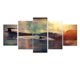 thumbnail image 1 of Xihbxyly Mural de Atardecer En El Mar, Lienzo con Textura 3D, Diseño Irregular Creativo, Decoración de Pared para Sala de Estar, Dormitorio y Cocina, Juego Multicolor, 5 Piezas, 2 X 20 X 35 Cm, 2 X 2, 1 of 6