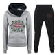 thumbnail image 1 of Puntoco Conjunto de dos piezas de suéter y pantalones estampados de manga larga con capucha y cuello redondo para mujer Puntoco Puntoco-7661, 1 of 2