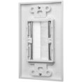 thumbnail image 4 of Buyer's Point Brush Wall Plate [UL Listed], Decora Style, Cable Pass Through Insert for Wires, Single Gang Cable Access Strap, Wall Socket for HDTV, HDMI, Home Theater Systems Pack of 2 White, 4 of 5