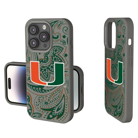 Miami Hurricanes Paisley iPhone Soft Touch Case