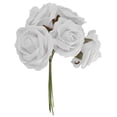 thumbnail image 3 of 20x Colorfast Foam Rose Artificial Flower Bride Bouquet Party Decor Rojo + Blanco Sunnimix Flores artificiales de Rose, 3 of 5