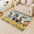 thumbnail image 2 of Cow Rug for Living Room - 6x9 Rug - Cow Rug - Funny Farm Animal Area Rug - Farmhouse Sunflower Dairy Cow Rugs - Rustic Country Cattle Carpet, 2 of 7