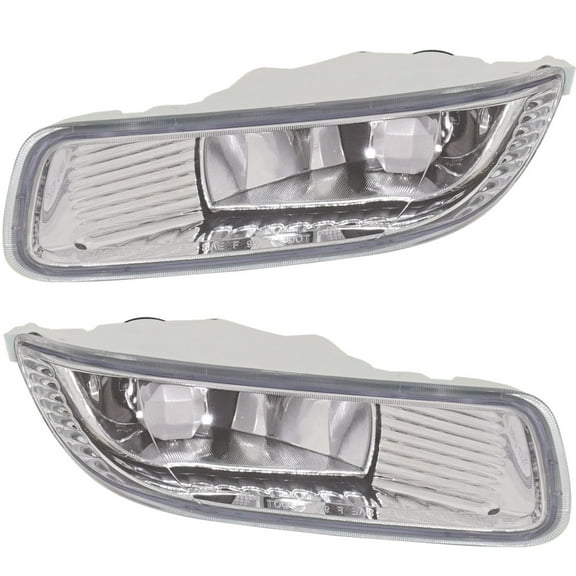 For Toyota Corolla 2003 2004 Fog Light Assembly Driver and Passenger Side | Pair | S/CE/LE Models | Replacement For TO2592107 | 81220-02060