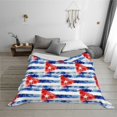 thumbnail image 6 of Cuba Flag Warm Cozy Plush Throw Blanket for Couch Bed Sofa 60"x50", 6 of 7