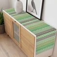 thumbnail image 4 of Sage Green Grey Boho Table Runner - 90 Inch Long, Kitchen Dining Table Runner Dresser Scarves, Vintage Ethnic Tribe Abstract Art Farmhouse Decor for Coffee Tables Wedding Party Banquet, 4 of 8