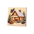 thumbnail image 2 of Cififendec Christmas Pearl Beaded Art Painting Kit, 7.87", Premium Christmas Winter Scene Framed Canvas for Sideboard Tabletop Presenting, 2 of 6