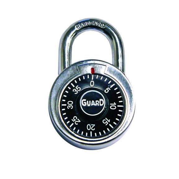 Guard Security 1500 Dial Combination Padlock, 2-Inch