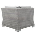 thumbnail image 4 of Modway Conway Sunbrella® Outdoor Patio Wicker Rattan Corner Chair in Light Gray Gray, 4 of 9