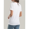 thumbnail image 5 of Womens Short Sleeve Basic Shirts Crewneck Tees Loose Fit Fashion Tops Casual Summer Clothes, 5 of 6
