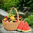 thumbnail image 4 of Wadada Garden Baskets for Gathering Vegetables, Garden Basket, Harvest Basket, Gathering Basket, Multipurpose Woven Basket Decoration Large Woven Picnic Fruits Bathroom (Inch), 4 of 5