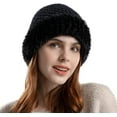 thumbnail image 2 of CoCopeaunt Women Winter Knit Beanie Hats Cozy Fleece Lined Soft Warm Students Bucket Hat, 2 of 7