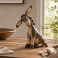 thumbnail image 6 of Vintage Style Donkey Animal Ornament, Farmhouse Donkey Figurine, Rustic Animal Statue for Home Shelf, Entryway Console, Study Desk, Cottage Decor and Animal Lover Gifts, 6 of 7