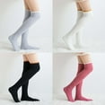 thumbnail image 4 of LckLvx Women's Fuzzy Thigh High Socks Soft Comfy Over the Knee Long Socks Leg Warm Winter Sleep Home Stockings, 4 of 9