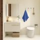 thumbnail image 5 of Toallas de baño de 3 piezas, toalla de terciopelo para adultos, uso diario en casa, toalla absorbente para cabello seco que no deja pelo, toalla de playa con estampado de tiras, toalla de baño absorbe, 5 of 6