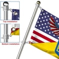 thumbnail image 6 of Flagwix Ukrainian Flag American Ukrainian Grommet Flag TRL1871GF - 4x6 ft., With Flag Pole Rings, 6 of 6