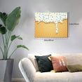 thumbnail image 2 of Logiee White Ice Cream Print Canvas Wall Art,Canvas Picture Prints with Frame, Wall Art Decorative,Canvas Decorative,Suitable for Living Room Bedroom Office Room 30x40, 2 of 6