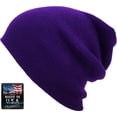 thumbnail image 2 of Plain Skully High Quality Made in USA Winter Beanie Hat, 2 of 5
