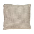 thumbnail image 2 of Nassau Collection Crochet Pattern Knitted Square Throw Pillow - 20" - Beige and Brown, 2 of 5