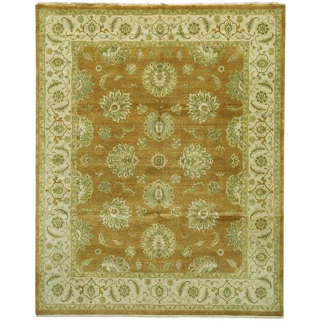 Due Process Stable Trading Benares Agra Bronze & Ivory Area Rug, 4.7 x 7 ft.