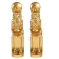 thumbnail image 1 of Lot de 2 Statue de Sphinx en Résine Dorée Style Vintage Sculpture Égyptienne, 1 of 9