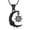 Black, variant on Moon and Sun Cremation Jewelry for Ashes Urn Neckless Lockets for Human Ashes Pet Ashes Holder Urn Pendants with Chain - Black
