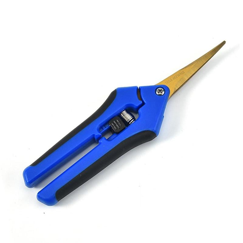 New Curved Blade Trimming Scissors Bud Pruning Shears Plant Sharp Trimmer