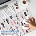 thumbnail image 4 of Long Mouse Pads for Desk,Pink Black Geometric Feather and Arrow Desk Mats on Top Of Desks, Desk Mouse Pad Extra Large with 3mm Non-Slip Base and Stitched Edge for Gaming,Work,Home 31.5"x11.8", 4 of 5