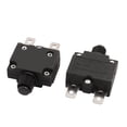 thumbnail image 1 of Unique Bargains 2Pcs HS-R01 AC 125V/250V 15A 50/60Hz Momentary Press Button Switch Black 2 Terminals, 1 of 1