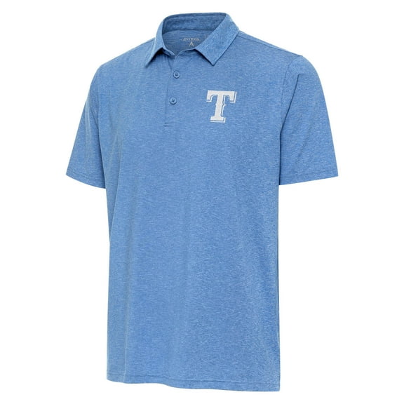 Men's Antigua  Blue Texas Rangers Par 3 Polo
