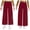 Burgundy, variant on Kids Girls Sequin Waist Mesh Ballet Jazz Hip Hop Dance Pants Disco Party Wide Leg Trousers Performance Bottoms Gold 6