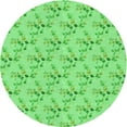 thumbnail image 1 of Ahgly Company Machine Washable Indoor Round Transitional Green Area Rugs, 3' Round, 1 of 7