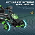 thumbnail image 5 of Aosom Ergonomic Pedal Go Kart Kids Ride-on Toy, Pedal Car with Tough, Wear-Resistant Tread, Go Cart Kids Car for Boys & Girls, Ages 5-12, Green, 5 of 9