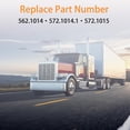 thumbnail image 5 of Fuel Cap Gasket O-Ring for Prevent Leakage Compatible with Peterbilt Truck Fuel Tank Cap Gaskets Ring Gas Tank Cap Sealing Washer Replace#: 572.1014.1 -Upgraded Rubber, 2PCS, 5 of 9
