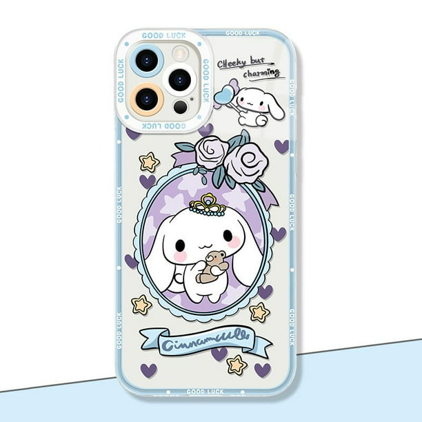 Funda Kuromi Cinnamoroll para iPhone 14 Pro Max 13 12 11 Pro Mini XR XS X 8 7 6 6S Plus SE 2020, funda de silicona transparente a prueba de golpes xuanjing unisex